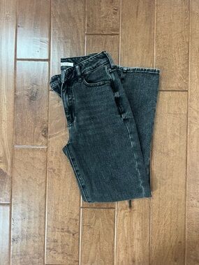 PacSun Black Washed Denim Mom Jeans